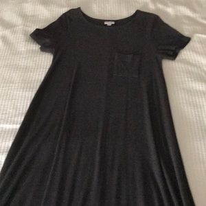 Lularoe Dark Grey Rib Knit Carly Size M